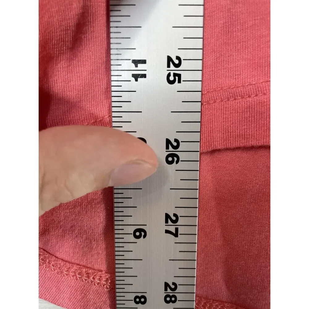 Tahari Shirt‎ Womens Medium Pink Short Sleeve Stretch Rayon Lightweight Top